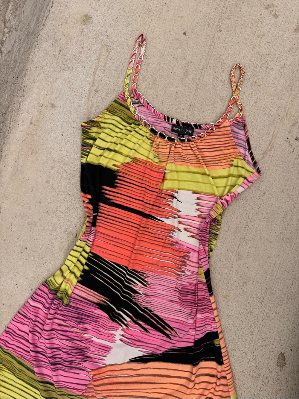 Y2K Multicolor Flowy Dress